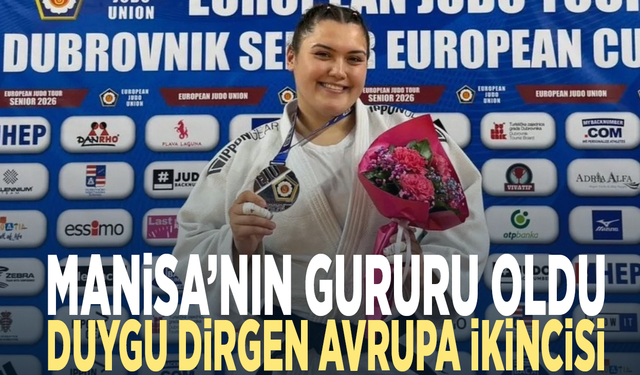 Manisa’nın gururu oldu... Duygu Dirgen Avrupa ikincisi