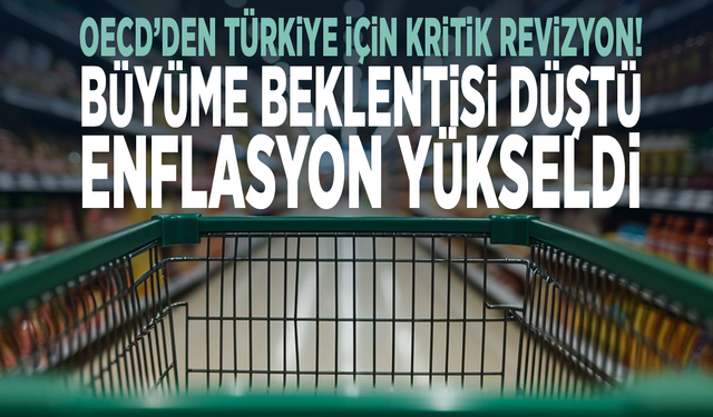 OECD’den Türkiye için kritik revizyon: Büyüme beklentisi düştü, enflasyon yükseldi