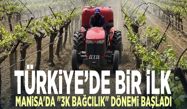 Türkiye’de bir ilk... Manisa'da "3K Bağcılık" dönemi başladı