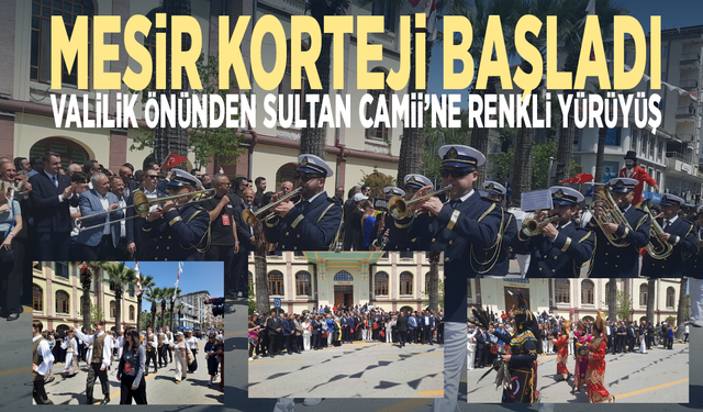 Mesir Korteji başladı... Valilik önünden Sultan Camii’ne renkli yürüyüş