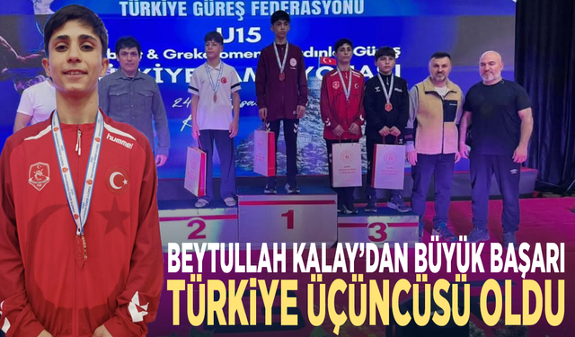 Beytullah Kalay’dan büyük başarı... Türkiye üçüncüsü oldu