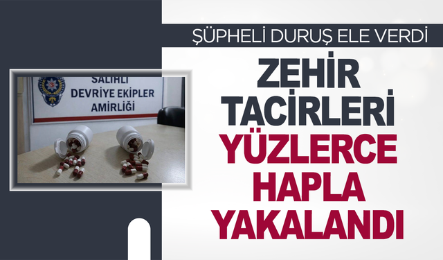 Şüphe üzerine durdurulan kişilerden yüzlerce hap çıktı