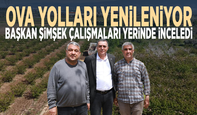 Ova yolları yenileniyor... Başkan Şimşek çalışmaları yerinde inceledi