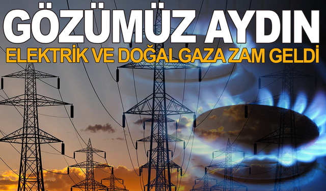 Elektrik ve doğalgaza yüzde 25 zam