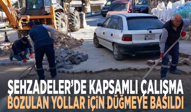 Şehzadeler’de kapsamlı çalışma... Bozulan yollar için düğmeye basıldı