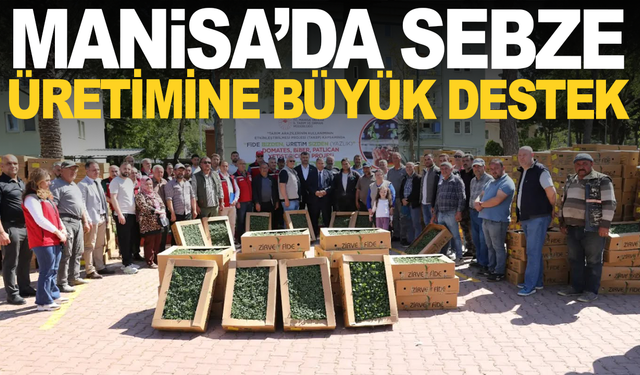 Manisa’da 672 Bin Sebze Fidesi Dağıtımı Başladı