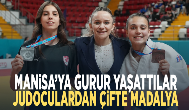 Manisa’ya gurur yaşattılar...  Judoculardan çifte madalya
