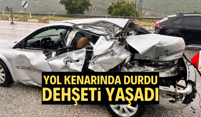 Yol kenarında durdu, dehşeti yaşadı