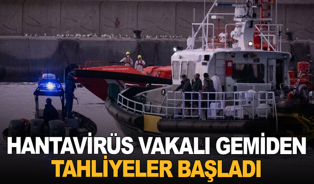 Hantavirüs vakalı gemiden tahliyeler başladı