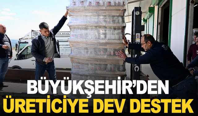 Büyükşehir’den Üreticiye Dev Destek