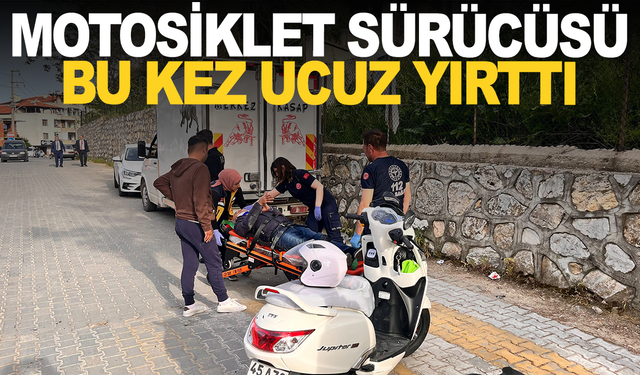 Otomobil ile motosiklet çarpıştı;1 yaralı