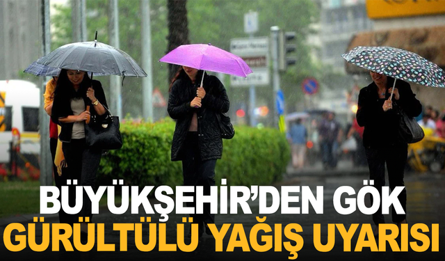 Manisa İçin Gök Gürültülü Sağanak Yağış Uyarısı