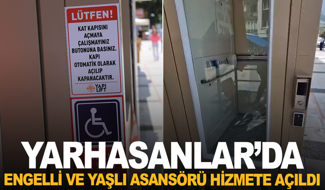 Yarhasanlar Camii’ne engelli ve yaşlı asansörü hizmete açıldı