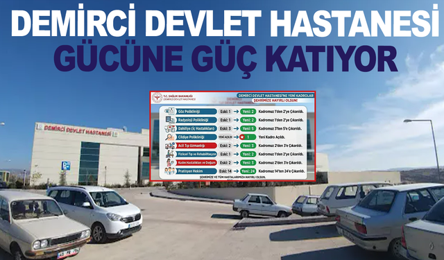 Başkan Erkan Kara’dan Demirci’ye Sağlık Müjdesi