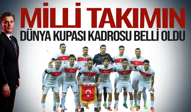 A milli Takım'ın Dünya Kupası kadrosu belli oldu