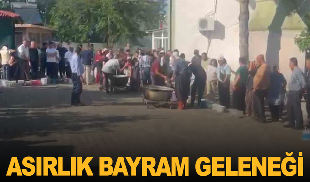 Asırlık bayram geleneği: Bu köyde et girmeyen ev kalmıyor