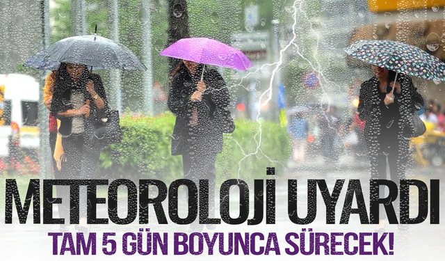 Manisa’da 5 gün boyunca gök gürültülü sağanak bekleniyor
