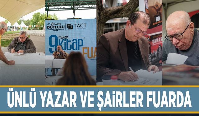 Manisa Kitap Fuarı'na ünlü yazarlar akın etti