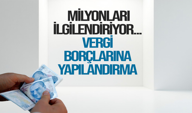 Milyonları ilgilendiriyor... Vergi borçlarına yapılandırma