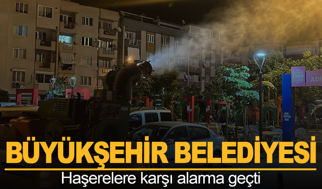 Manisa Büyükşehir Belediyesi haşerelere karşı alarma geçti