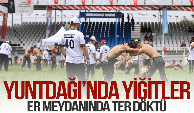 Yuntdağı Yağlı Güreşleri’nde Er Meydanı Heyecanı