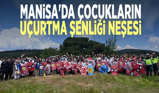 Manisa'da çocukların uçurtma şenliği neşesi