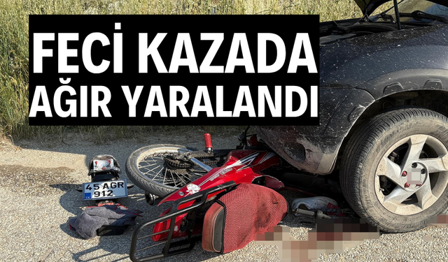 Motosiklet otomobille çarpıştı: 1 yaralı