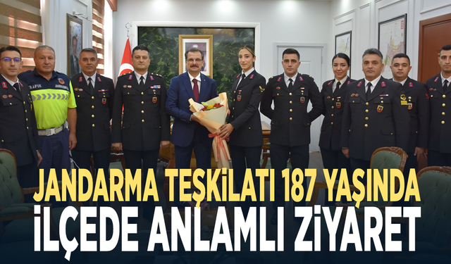 Jandarma Teşkilatı 187 yaşında... İlçede anlamlı ziyaret