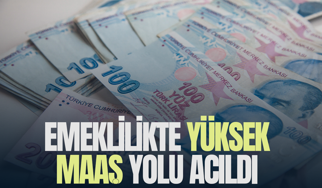 Emeklilikte yüksek maaş yolu açıldı