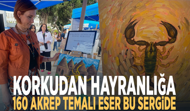 Korkudan hayranlığa... 160 akrep temalı eser bu sergide