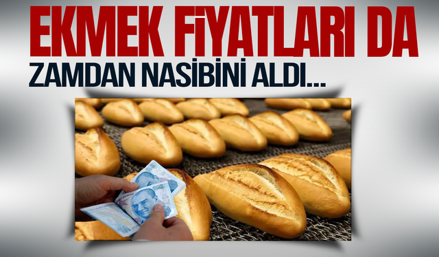 Manisa'da ekmek fiyatlarına zam geldi