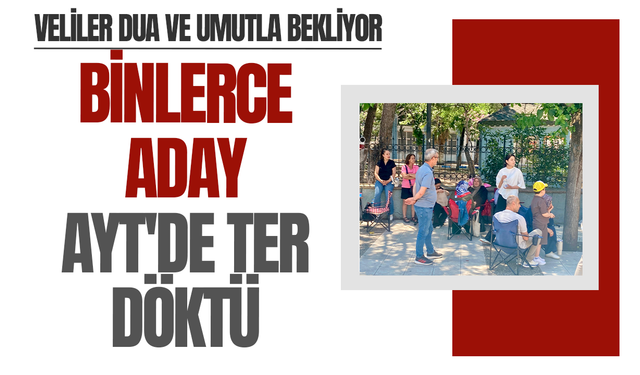 Veliler okul önlerinde, öğrenciler sınav salonlarında