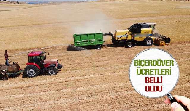 Manisa'da biçerdöver ücretleri açıklandı