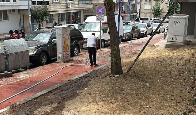 Yunusemre'de parklar dezenfekte edildi