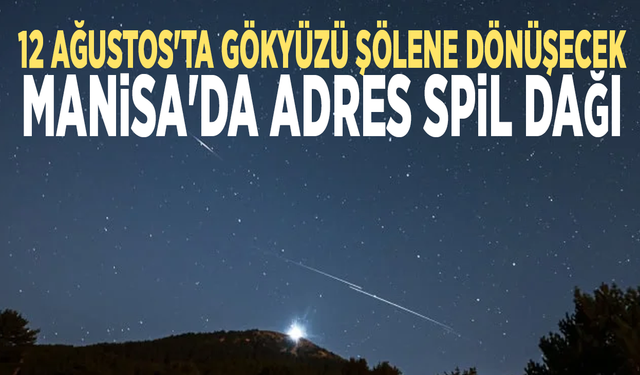 12 Ağustos'ta gökyüzü şölene dönüşecek... Manisa'da adres Spil Dağı