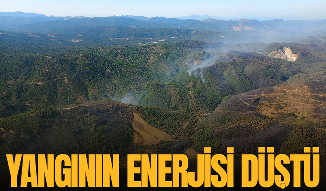 Yangının enerjisi düştü