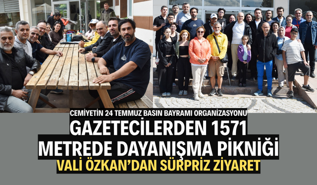 Gazetecilerden 1571 Metrede Dayanışma Pikniği