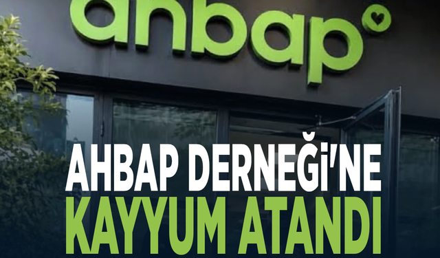 Ahbap Derneği'ne kayyum atandı