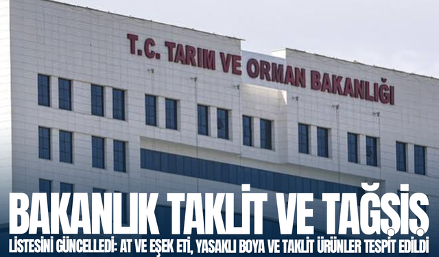 Bakanlık taklit ve tağşiş listesini güncelledi: At ve eşek eti, yasaklı boya ve taklit ürünler tespit edildi