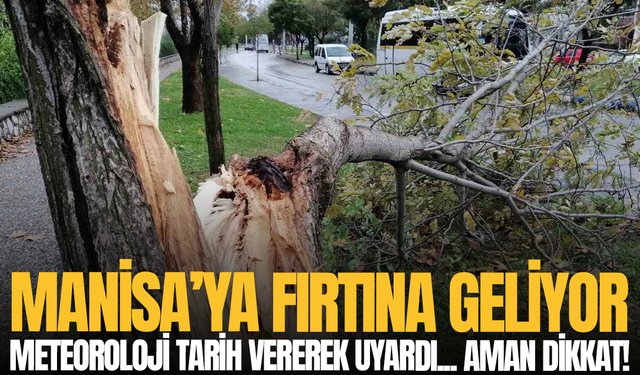 Manisa için kuvvetli rüzgar ve fırtına uyarısı: Dikkatli olun!
