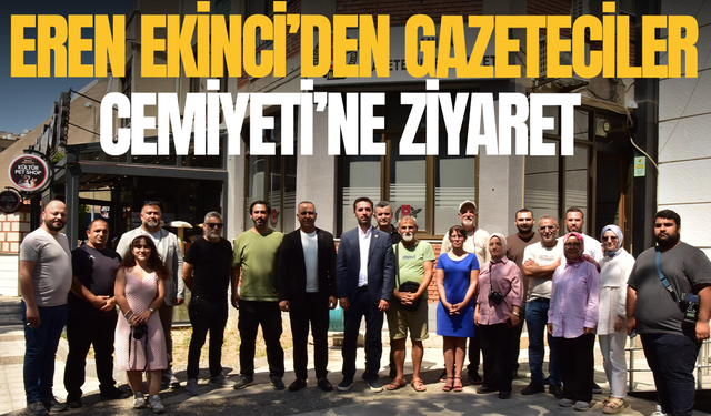 Eren Ekinci'den Manisa Gazeteciler Cemiyeti'ne ziyaret