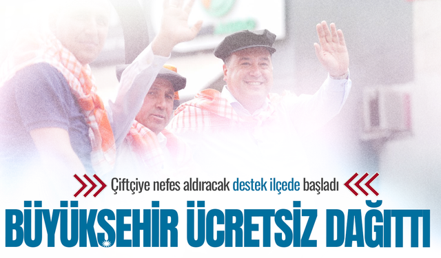 Manisa Büyükşehir'den çiftçiye ücretsiz damlama desteği