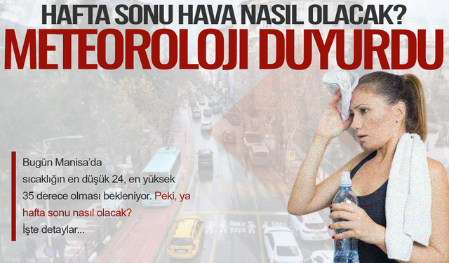Manisa’da hafta sonu hava nasıl olacak? Meteoroloji verileri paylaştı