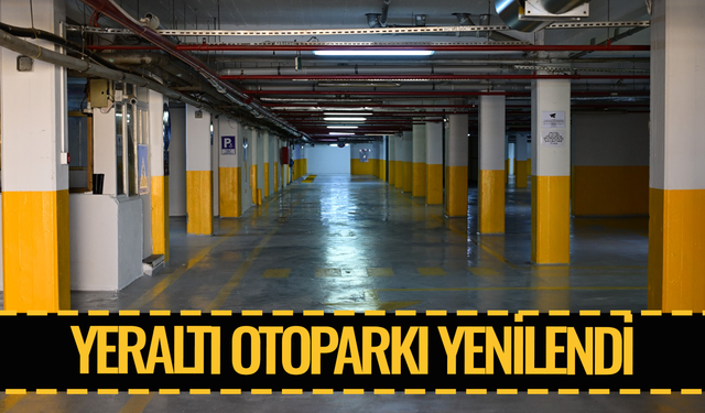 Manisa’da yeraltı otoparkı baştan aşağı yenilendi