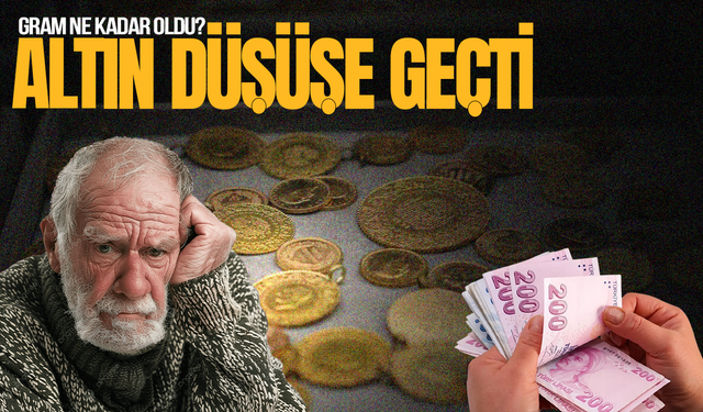 Altın düşüşe geçti