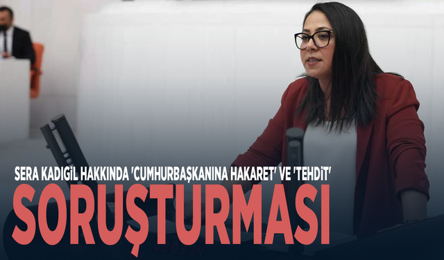 Sera Kadıgil hakkında 'cumhurbaşkanına hakaret' ve 'tehdit' soruşturması