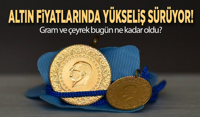 Altın fiyatlarında yükseliş sürüyor! Gram altın 7 bin 100 TL’yi aştı