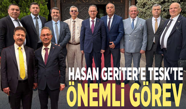 Hasan Geriter'e TESK'te önemli görev