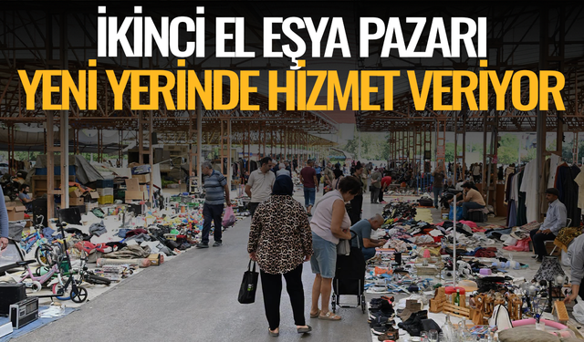 İkinci El Eşya Pazarı yeni yerinde hizmet veriyor