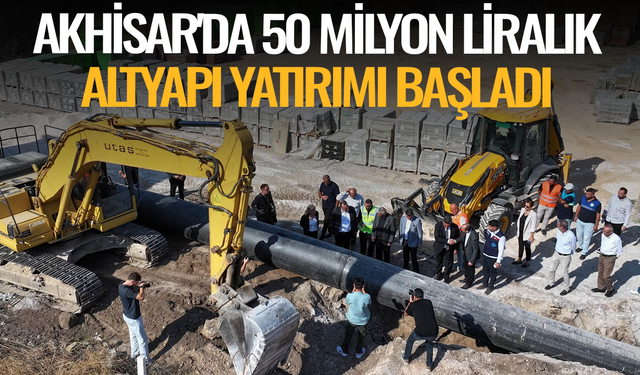 Besim Dutlulu Akhisar'daki Altyapı Çalışmalarını İnceledi